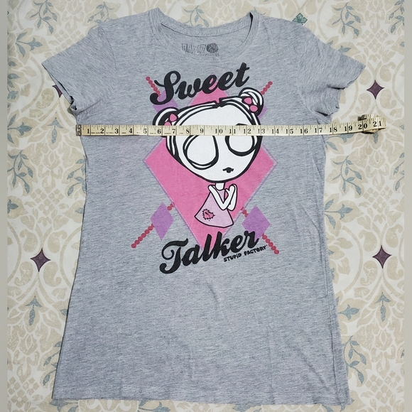 2000s, Stupid Factory graphic tee "Sweet Talker" in used condition - Picture 15 of 16